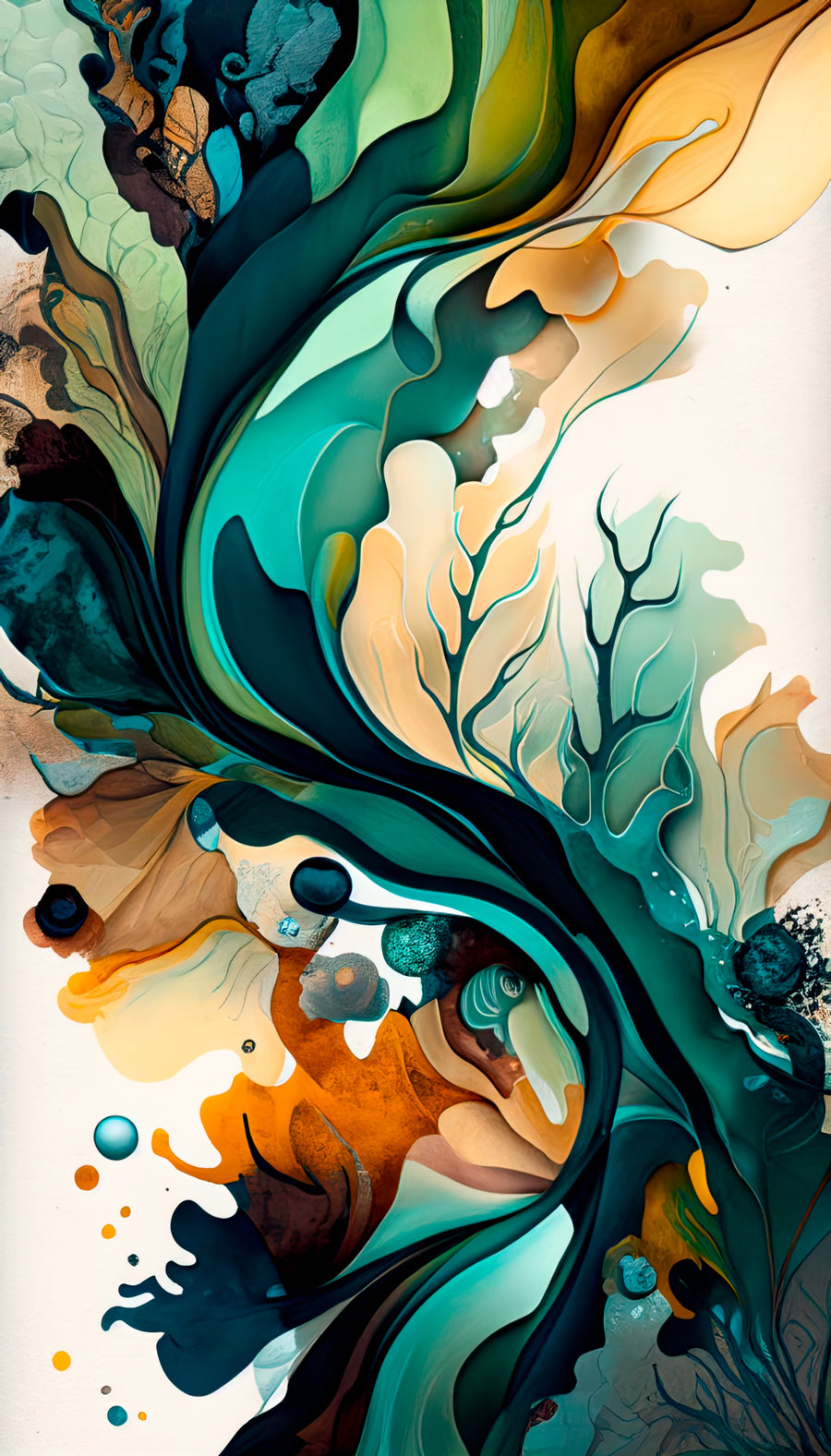 nature abstract print in pasadena